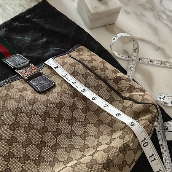 Authentic monogram Gucci tote with dust bag, Euc - Picture 12 of 12